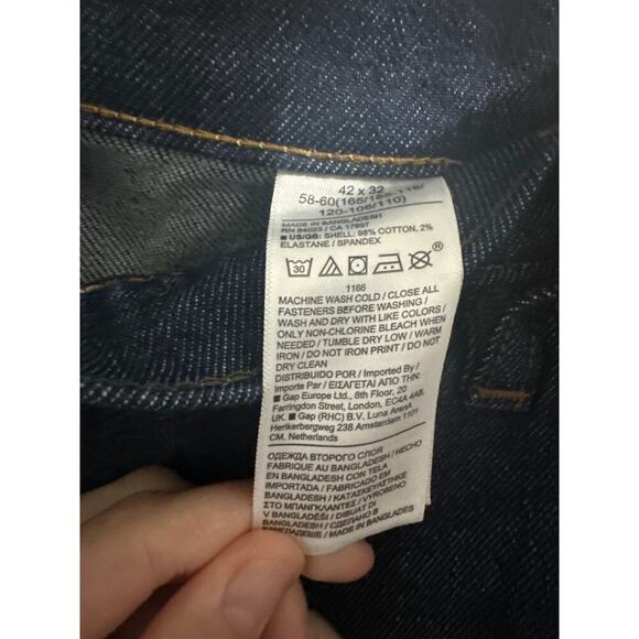 Banana Republic Slim fit Men's‎ Blue denim size 42x32 - Picture 4 of 6